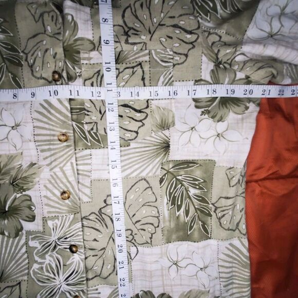 Vintage Tapestry Shirt Mens LARGE USA Hawaiian Tiki Aloha Batik‎ Camp Plus - Picture 6 of 11